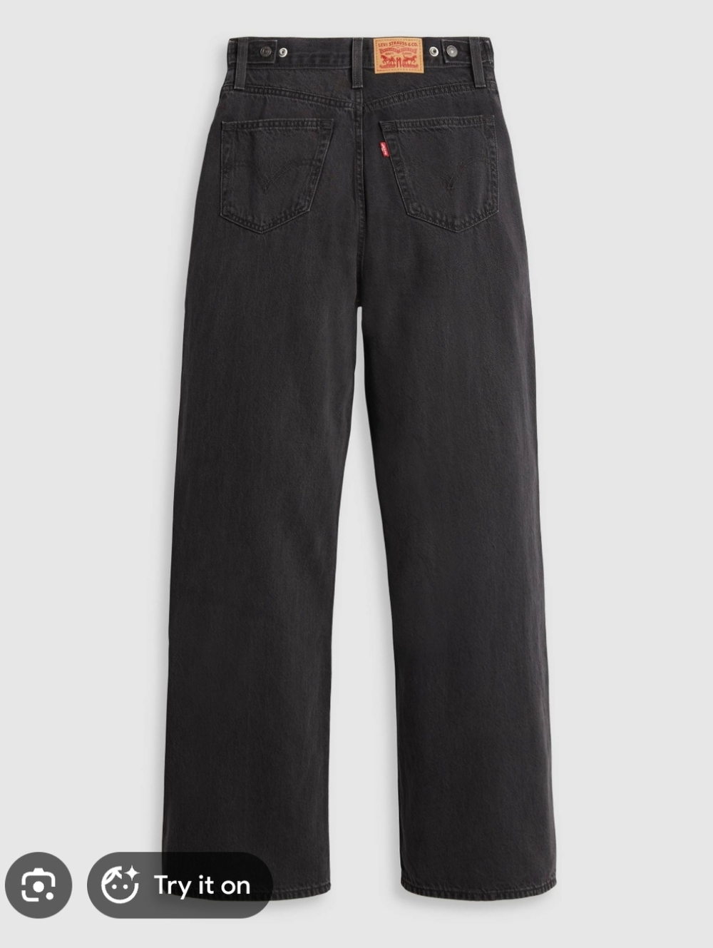 Levis Cinch Baggy Black Denim